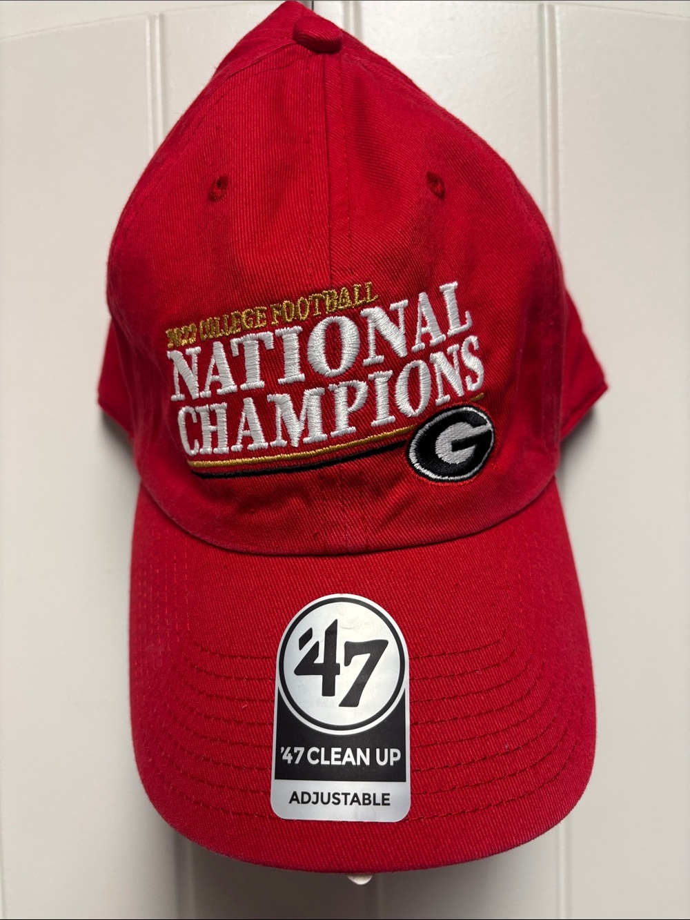 '47 Clean Up Red Georgia National Champions Cap